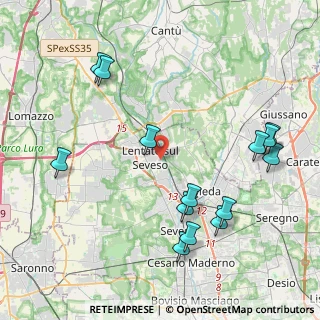 Mappa Via Gabriele d'Annunzio, 20823 Lentate sul Seveso MB, Italia (4.73714)