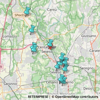Mappa Via Gabriele d'Annunzio, 20823 Lentate sul Seveso MB, Italia (4.05667)