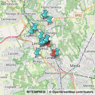 Mappa Via Gabriele d'Annunzio, 20823 Lentate sul Seveso MB, Italia (1.2525)