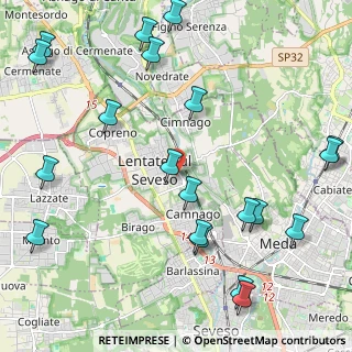 Mappa Via Gabriele d'Annunzio, 20823 Lentate sul Seveso MB, Italia (2.7935)