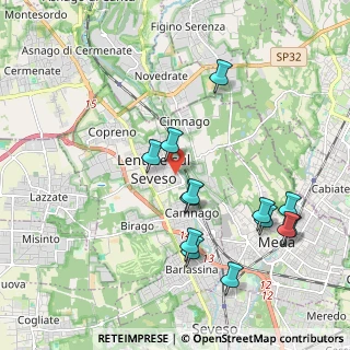 Mappa Via Gabriele d'Annunzio, 20823 Lentate sul Seveso MB, Italia (2.09385)
