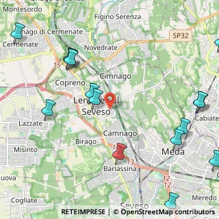 Mappa Via Gabriele d'Annunzio, 20823 Lentate sul Seveso MB, Italia (2.96)
