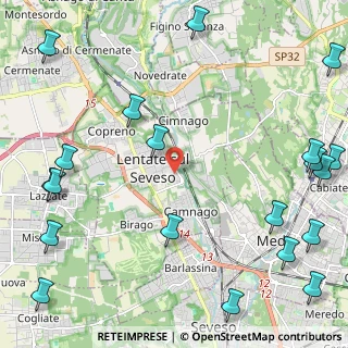 Mappa Via Torquato Tasso, 20823 Lentate sul Seveso MB, Italia (3.314)