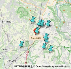Mappa Tessitura, 23875 Osnago LC, Italia (2.69333)