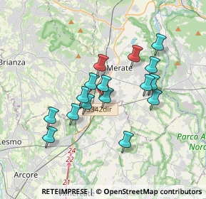 Mappa SP342dir, 23875 Osnago LC, Italia (2.9775)