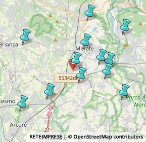 Mappa SP342dir, 23875 Osnago LC, Italia (4.07667)