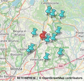 Mappa SP342dir, 23875 Osnago LC, Italia (6.1675)