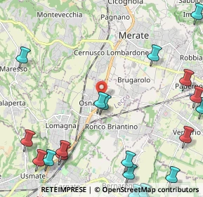 Mappa SP342dir, 23875 Osnago LC, Italia (3.2855)
