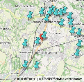 Mappa Via Giuseppe Mazzini, 23875 Osnago LC, Italia (2.406)