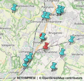 Mappa Via Giuseppe Mazzini, 23875 Osnago LC, Italia (2.25688)