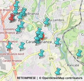 Mappa P.za della Madonnina, 20841 Carate Brianza MB, Italia (1.154)