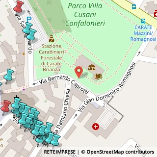 Mappa Via Damiano Chiesa, 20841 Carate Brianza MB, Italia (0.1)