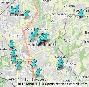 Mappa Via Bernardo Caprotti, 20841 Carate Brianza MB, Italia (2.18)