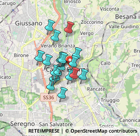 Mappa Via Bernardo Caprotti, 20841 Carate Brianza MB, Italia (1.162)
