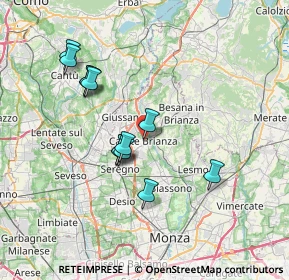 Mappa Via Bernardo Caprotti, 20841 Carate Brianza MB, Italia (6.49667)