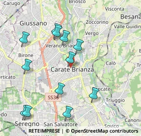 Mappa Via dei Bersaglieri, 20841 Carate Brianza MB, Italia (2.16917)
