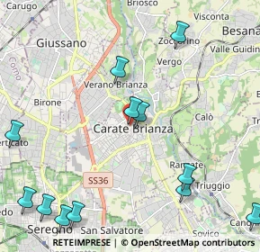 Mappa Via dei Bersaglieri, 20841 Carate Brianza MB, Italia (2.7725)