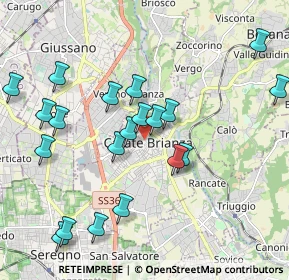 Mappa Via dei Bersaglieri, 20841 Carate Brianza MB, Italia (2.1075)