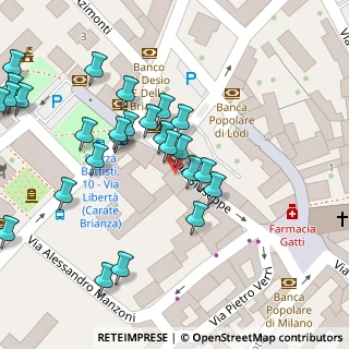 Mappa Via dei Bersaglieri, 20841 Carate Brianza MB, Italia (0.05185)