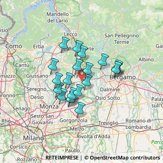 Mappa Via Fornace, 23877 Paderno D'adda LC, Italia (10.5735)