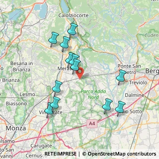 Mappa Via Fornace, 23877 Paderno D'adda LC, Italia (7.3975)