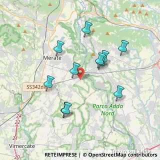 Mappa Via Fornace, 23877 Paderno D'adda LC, Italia (3.48909)