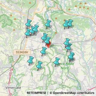 Mappa Via Fornace, 23877 Paderno D'adda LC, Italia (3.60647)