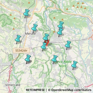 Mappa Via Fornace, 23877 Paderno D'adda LC, Italia (3.96333)