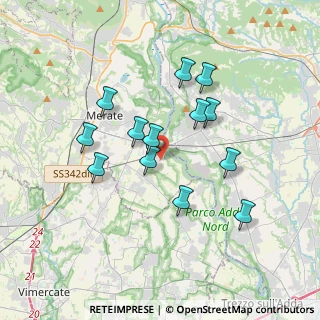 Mappa Via Fornace, 23877 Paderno D'adda LC, Italia (3.17)