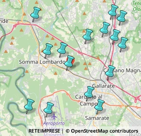 Mappa Via D. Chiesa, 21011 Casorate Sempione VA, Italia (4.772)