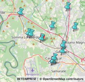 Mappa Via D. Chiesa, 21011 Casorate Sempione VA, Italia (4.07833)