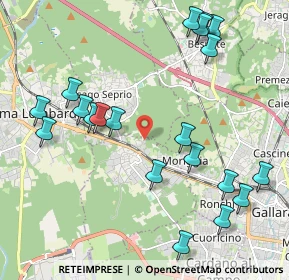 Mappa Via D. Chiesa, 21011 Casorate Sempione VA, Italia (2.381)