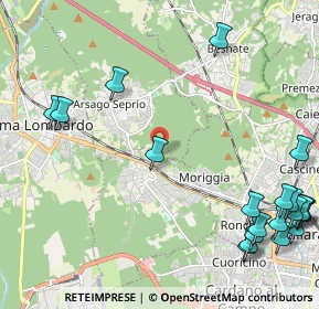 Mappa Via D. Chiesa, 21011 Casorate Sempione VA, Italia (3.1025)