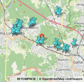 Mappa Via D. Chiesa, 21011 Casorate Sempione VA, Italia (2.1125)