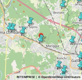 Mappa Via D. Chiesa, 21011 Casorate Sempione VA, Italia (3.40529)