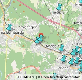 Mappa Via D. Chiesa, 21011 Casorate Sempione VA, Italia (3.34188)