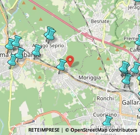 Mappa Via D. Chiesa, 21011 Casorate Sempione VA, Italia (3.20944)