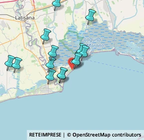 Mappa Bella Italia Village, 33054 Lignano Sabbiadoro UD, Italia (6.30143)