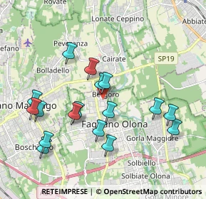 Mappa Via Cadorna, 21054 Fagnano Olona VA, Italia (1.95)