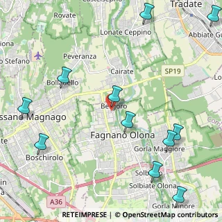 Mappa Via San Rocco, 21054 Fagnano Olona VA, Italia (2.87)