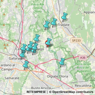 Mappa Via San Rocco, 21054 Fagnano Olona VA, Italia (3.65231)