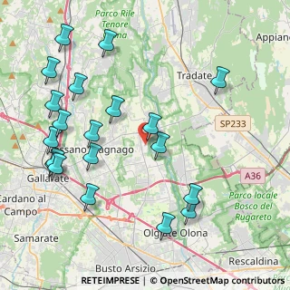 Mappa Via San Rocco, 21054 Fagnano Olona VA, Italia (4.809)
