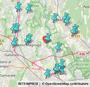 Mappa Via Gaetano Donizetti, 21054 Fagnano Olona VA, Italia (4.76895)