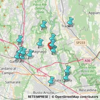 Mappa Via Gaetano Donizetti, 21054 Fagnano Olona VA, Italia (4.11333)