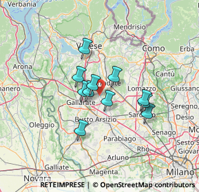 Mappa Via Gaetano Donizetti, 21054 Fagnano Olona VA, Italia (9.46182)