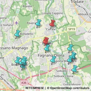 Mappa Via Gaetano Donizetti, 21054 Fagnano Olona VA, Italia (2.45313)