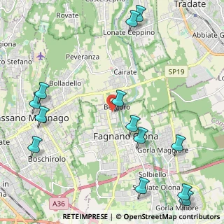 Mappa Via Gaetano Donizetti, 21054 Fagnano Olona VA, Italia (2.86846)