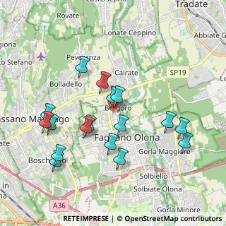 Mappa Via Gaetano Donizetti, 21054 Fagnano Olona VA, Italia (1.92647)