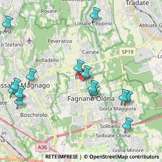 Mappa Via Gaetano Donizetti, 21054 Fagnano Olona VA, Italia (2.625)