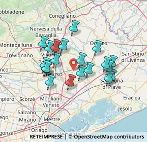 Mappa 31056 Treviso TV, Italia (11.4495)